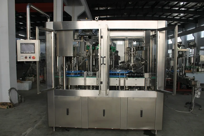 
Small three in one factory sale glass bottle carbonated water bottling plant 