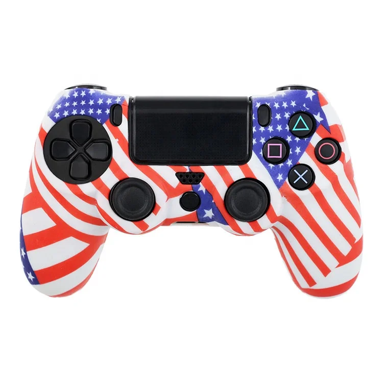 

USA Flag For Dualshock 4 PS4 Controllers Accessories Silicone Case