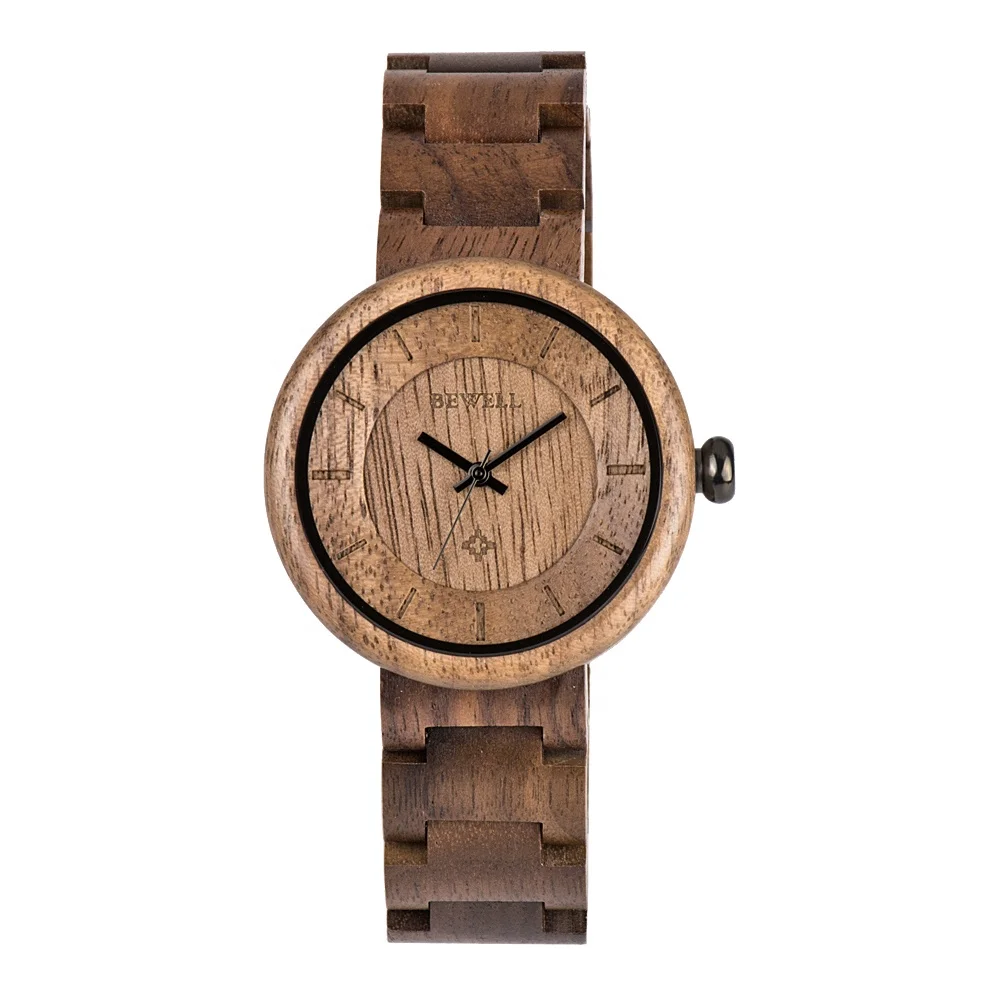

Handmade wooden watch logo custom hot sale wood watch men and women wrist wood watch