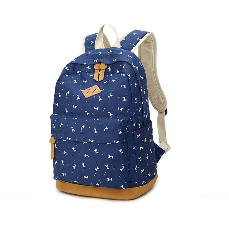 

Top selling high quality custom canvas backpack travel school bag