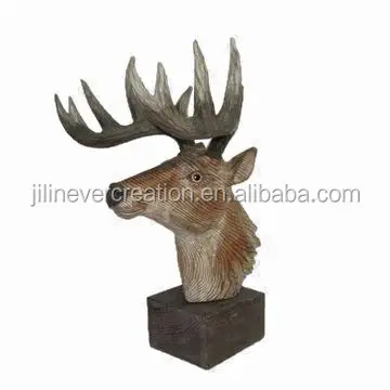 wooden arts crafts-animal head
