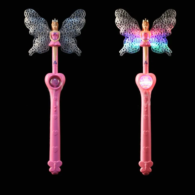 Papillon lumineux fibre optique Baguette Fée Princesse jouet enfants Filles Cadeau clignotant 