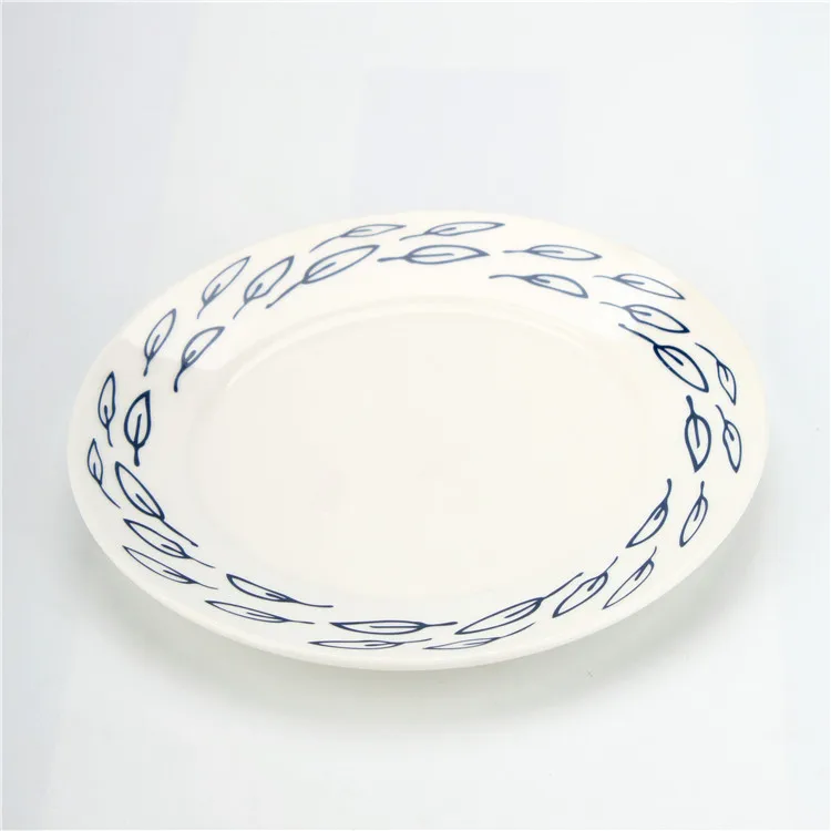 

Cartoon design flat cater customized cheap plain white dinner plates for restaurant