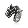 15501 xuping dragon head hip hop ring, stainless steel jewelry