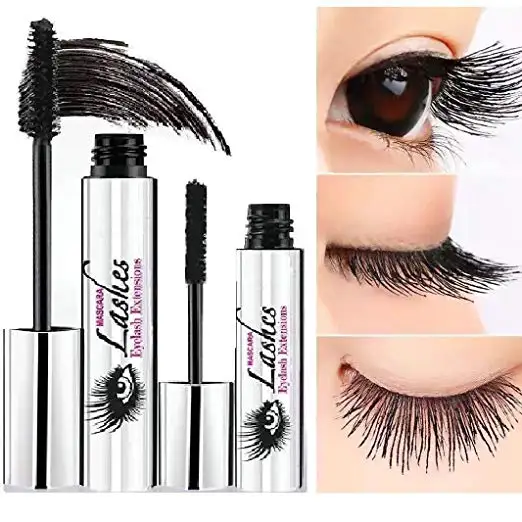 

4D Fiber Lash Mascara Waterproof Liquid Eyelash Extensions Mascara Cream with Crazy-long Silk Fiber Black Wholesale Dropshipping