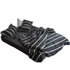 100%cotton soft t-shirt fabric 4pc jersey bed sheet sets bedding set