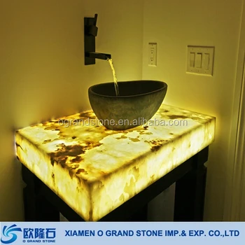 Backlit Onyx Panel Vanity Top Backlit Onyx Panel Vanity Top