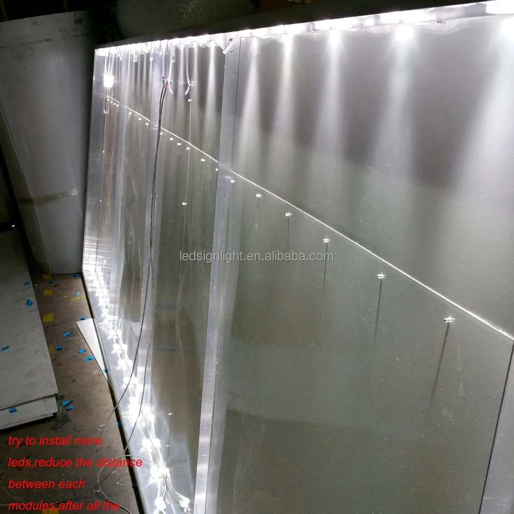 12V DC 2.4Watt LED posterbox module for posters and box signage lighting 50000 hours lifespan waterproof