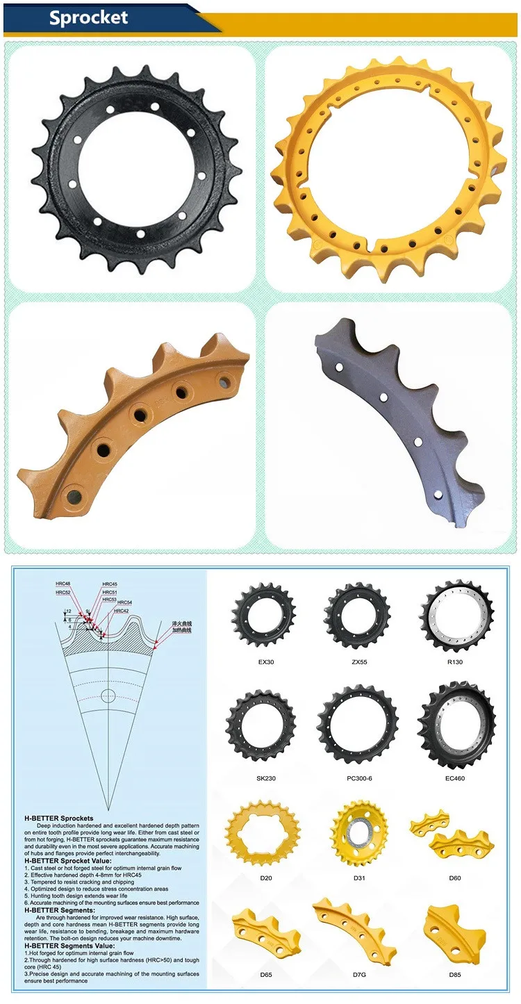 Mini Excavator Sprocket Pc20 Rubber Track Drive Sprocket Buy Rubber