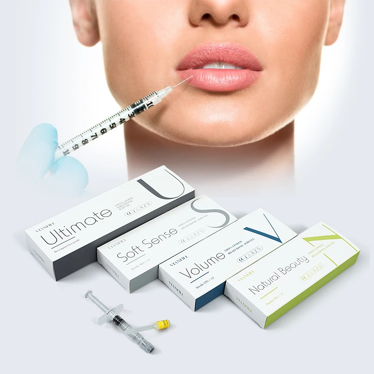 

China Dermal Filler hyaluronic acid treating lips 1ml 2ml 10ml