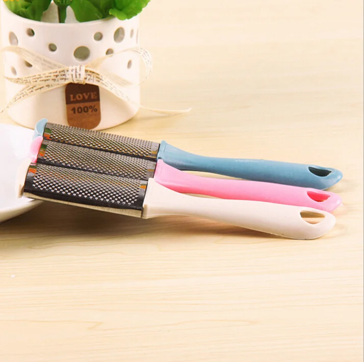 

Freeshipping Stainless steel double-sided grinding stone feet foot foot rub Pedicure peeling tool to file the soles of the feet
