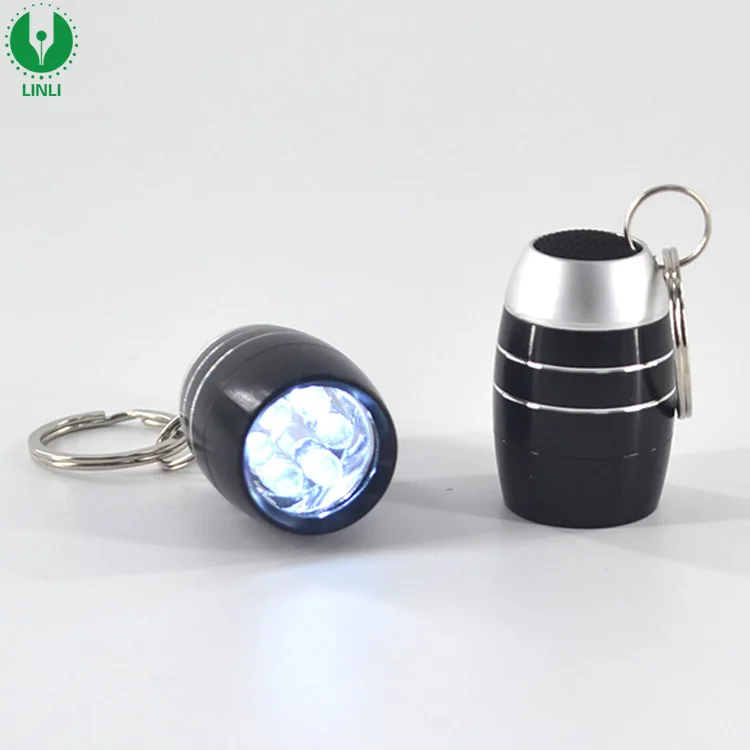 
Colorful Fashion LED Beer Keychain, Glow Keyring, Blinking Key Holder 
