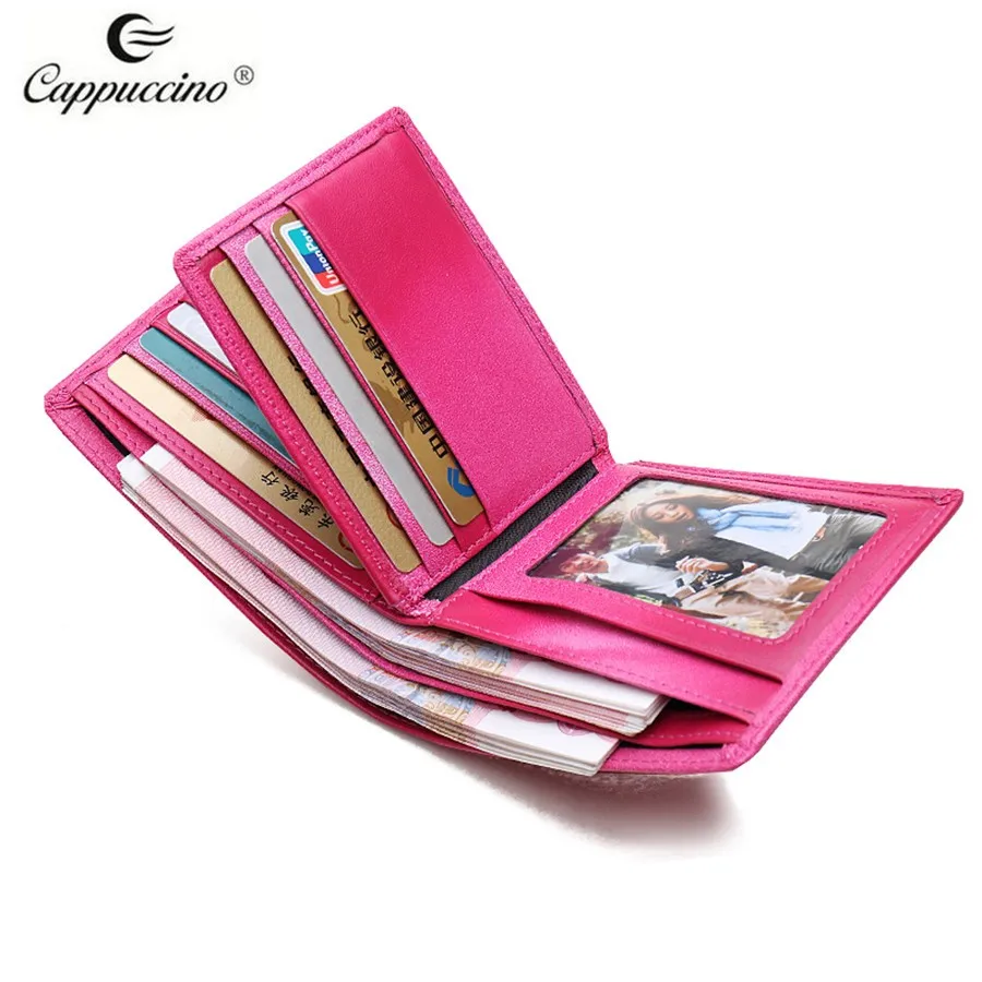 Spring 2021 Designer High Quality Genuine Leather Short Wallet Trendy