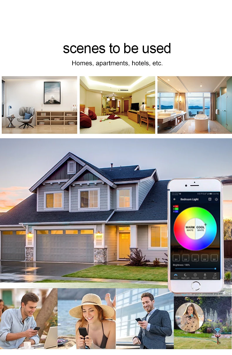 Smart Bulb Color Change Rgbw 11w Wifi Smart Home Bulb Work With Alexa And Google Home For Alexa