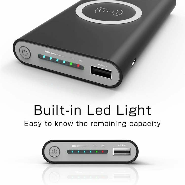 2020 New Mini 10000mah 2 USB Ports 2in1 Power Bank Trending Products Portable Qi Wireless Powerbank for Iphone use,for Type c - ANKUX.COM