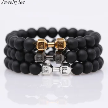 Ally Express Wholesale Bead Bracelet Bangle Bracelet Men Bead Dumbbell ...