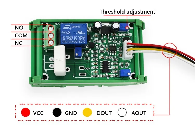 Taidacent 35A Sensore Di Corrente Hall WCS1800 DC Rilevamento Corrente Hall Modu - Foto 11