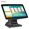 Windows XP/7/8/10 compatible pos with optional VFD customer display and 58mm thermal printer capacitive pos screen