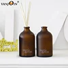 16 oz 500ml Amber Round Shaped Aroma Diffuser Holder Fragrance Bottles For Home Decoration