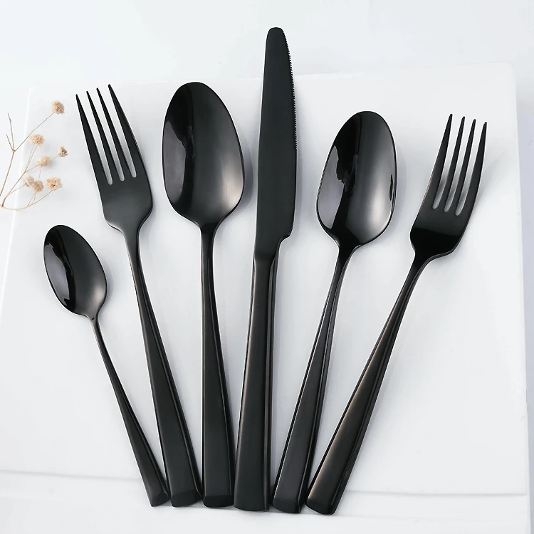 Amazon Listing Referenced Cutlery Takeaway Black Colored Cutlery Buy