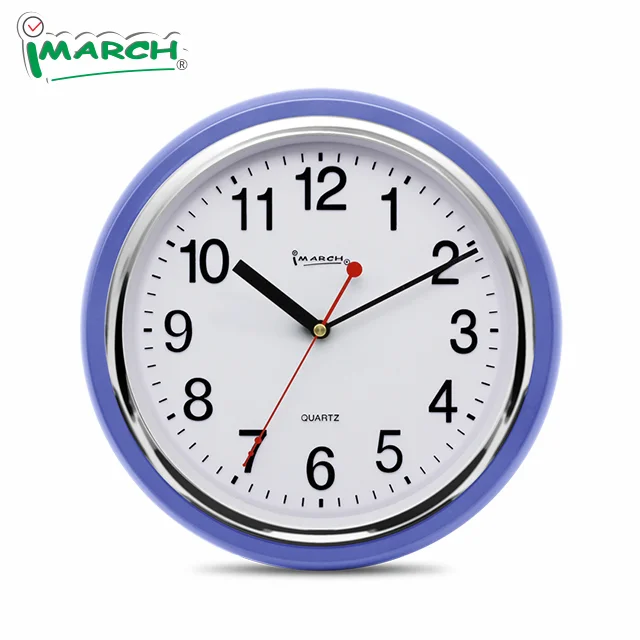 
Imarch WC26001  Blue Amazon top selling QUARTZ CLOCKS, round shape large living room wall clock 2020 