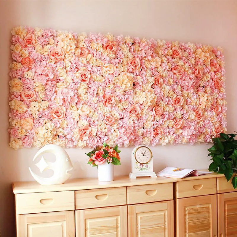 40x60cm Artificial Silk Flower Wall Decorative Wedding Decoration