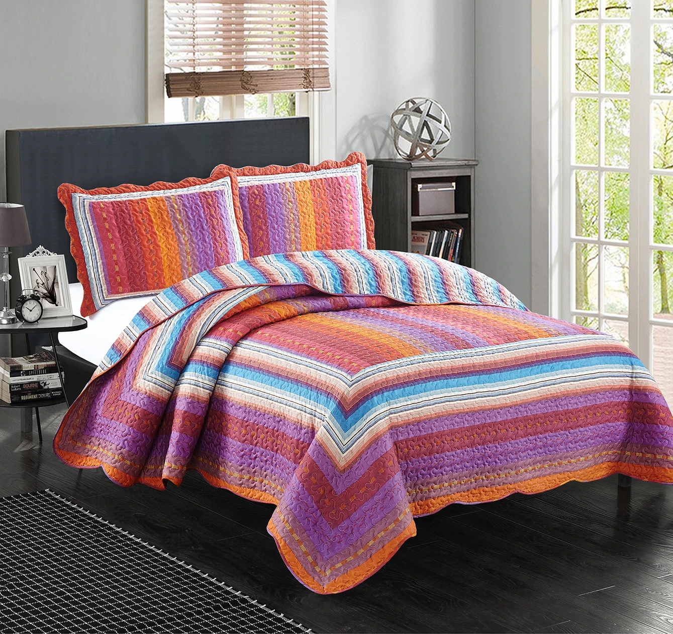 Polyester Filled Patchwork Microfiber Fabric Comforter Quilts Buy
