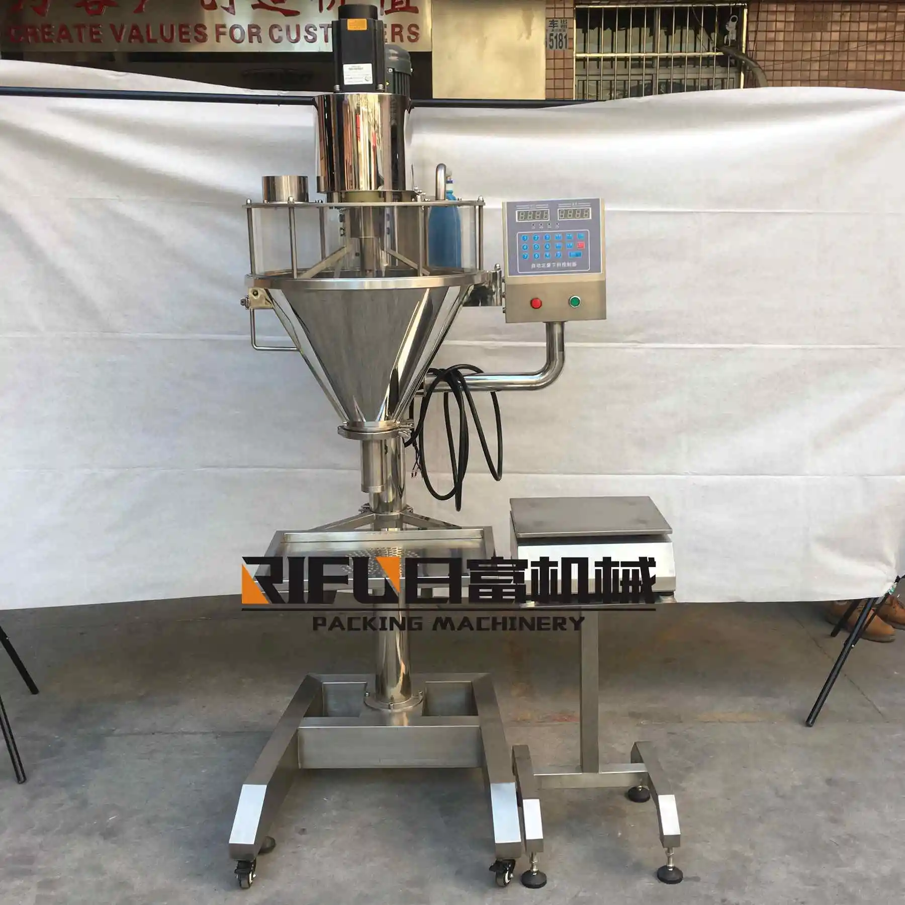 Flour Dispenser Powder Weight Filling Machine For Food Buy Flour
