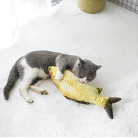 

Hot Wholesale Plush Cat Toy 3D Printing Funny Pet Cat Toys Catnip Fish