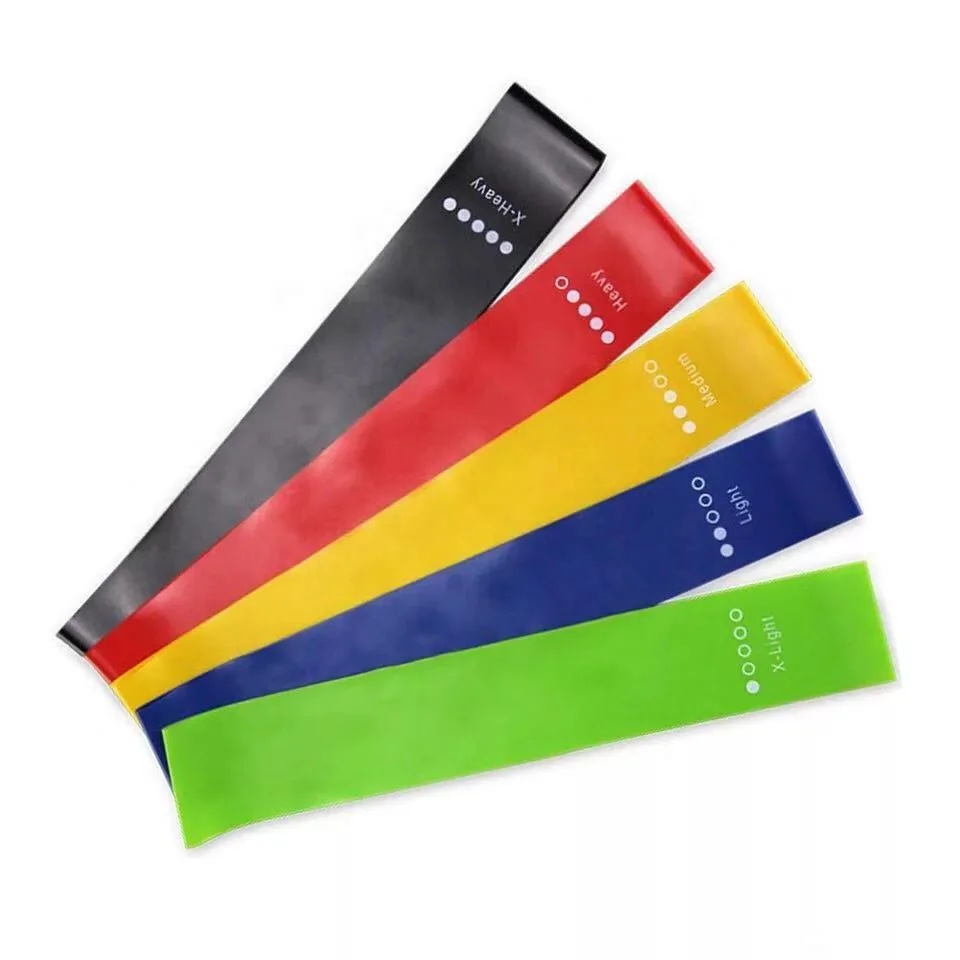 

Exercise fitness latex stretch resistance loop bands for physical therapy stretching