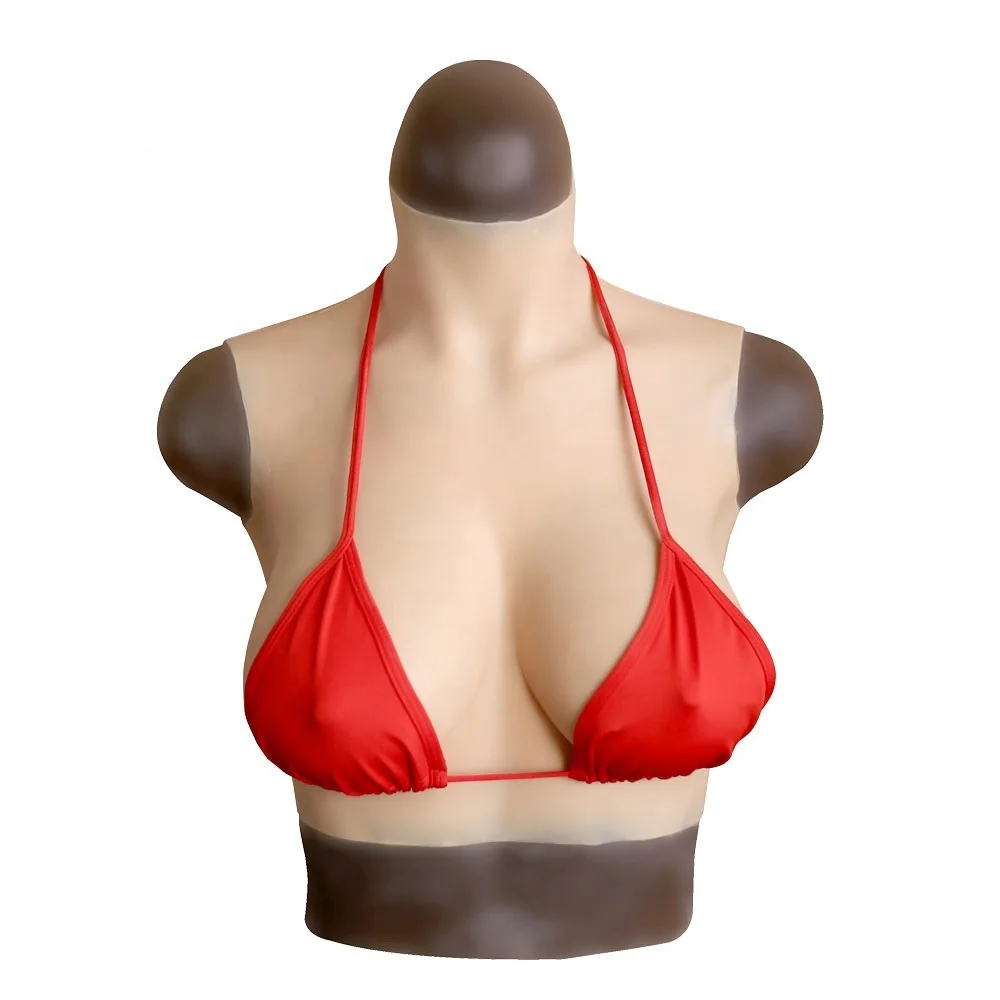 

L size D- Cup Food Grade Silicone Lifelike Breast Forms Crossdresser Cosplay Boobs Artificial, Nude skin (other color)
