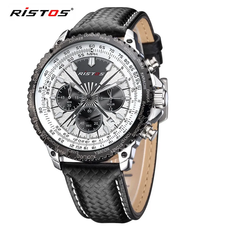 

RISTOS 93006 Man Quartz Watches Sports Military watch, 4 color for choice
