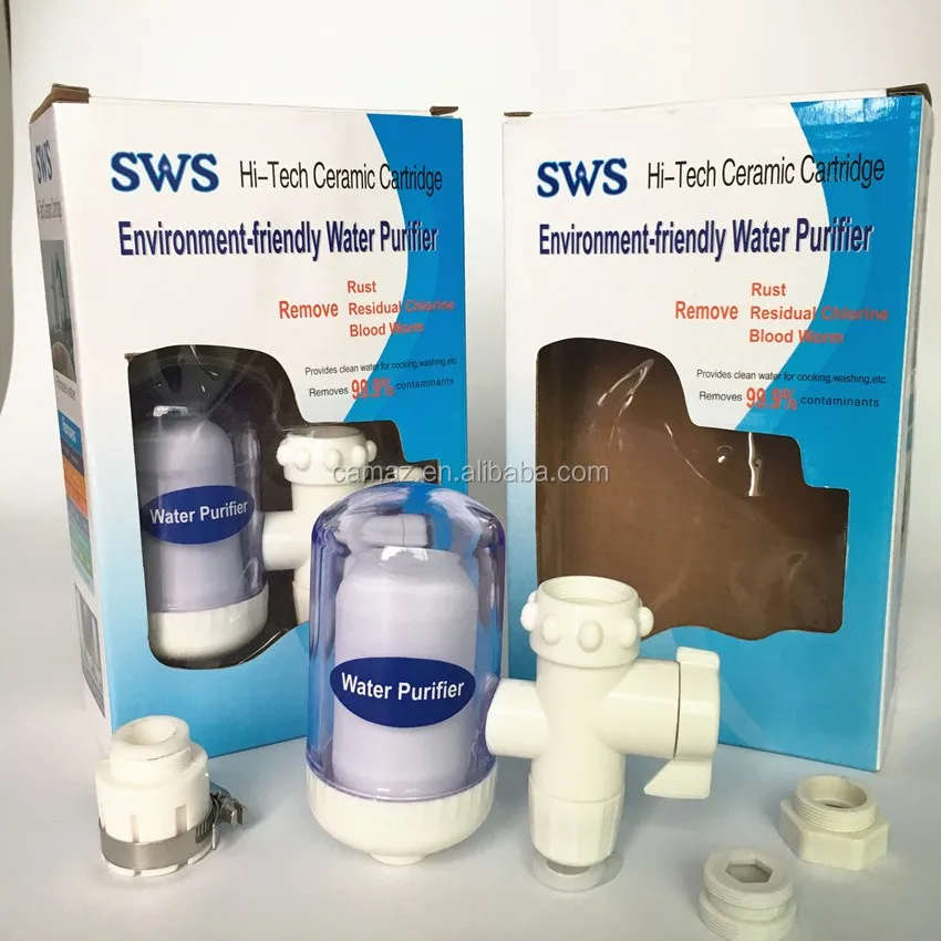 Transparent Ceramic Cartridge Water Purifier Tap With Abs Plastic & Ceramics Filter & Nanokdf