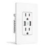 WIFI wall socket US Plug Remote Wireless Control 110V-125V with Amazon Alexa Google Assistant app Wireless Control Socket