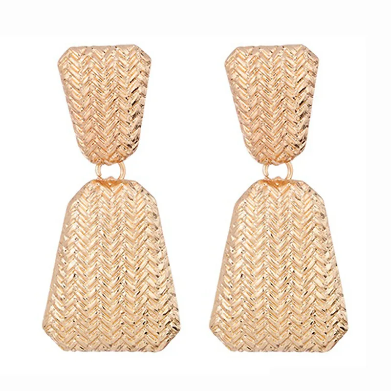 

Big brand geometric earrings female vintage alloy Earrings