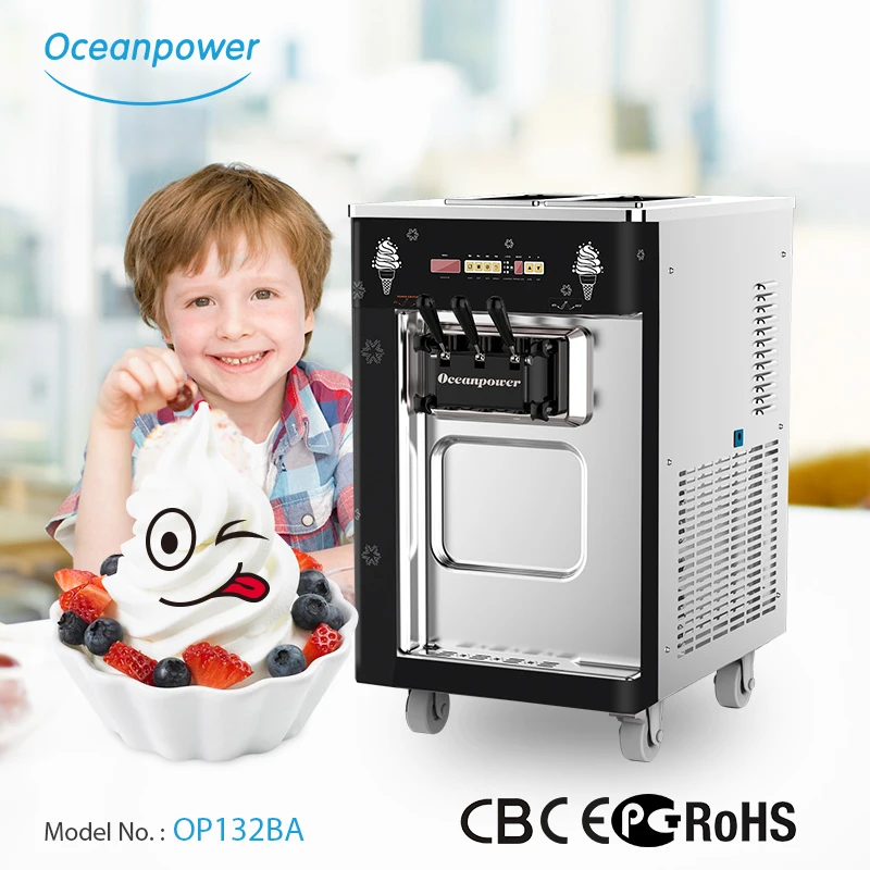 Table Top Frozen Yogurt Machine Oceanpower Op132ba Softy Ice