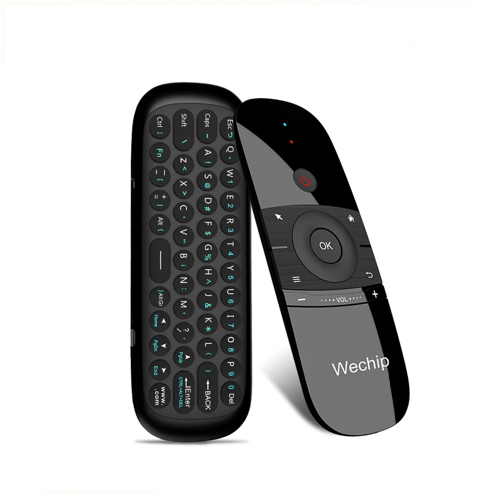 

Wechip W1 Keyboard Mouse Chargeable Mini Remote Control For Android TV Box, Black