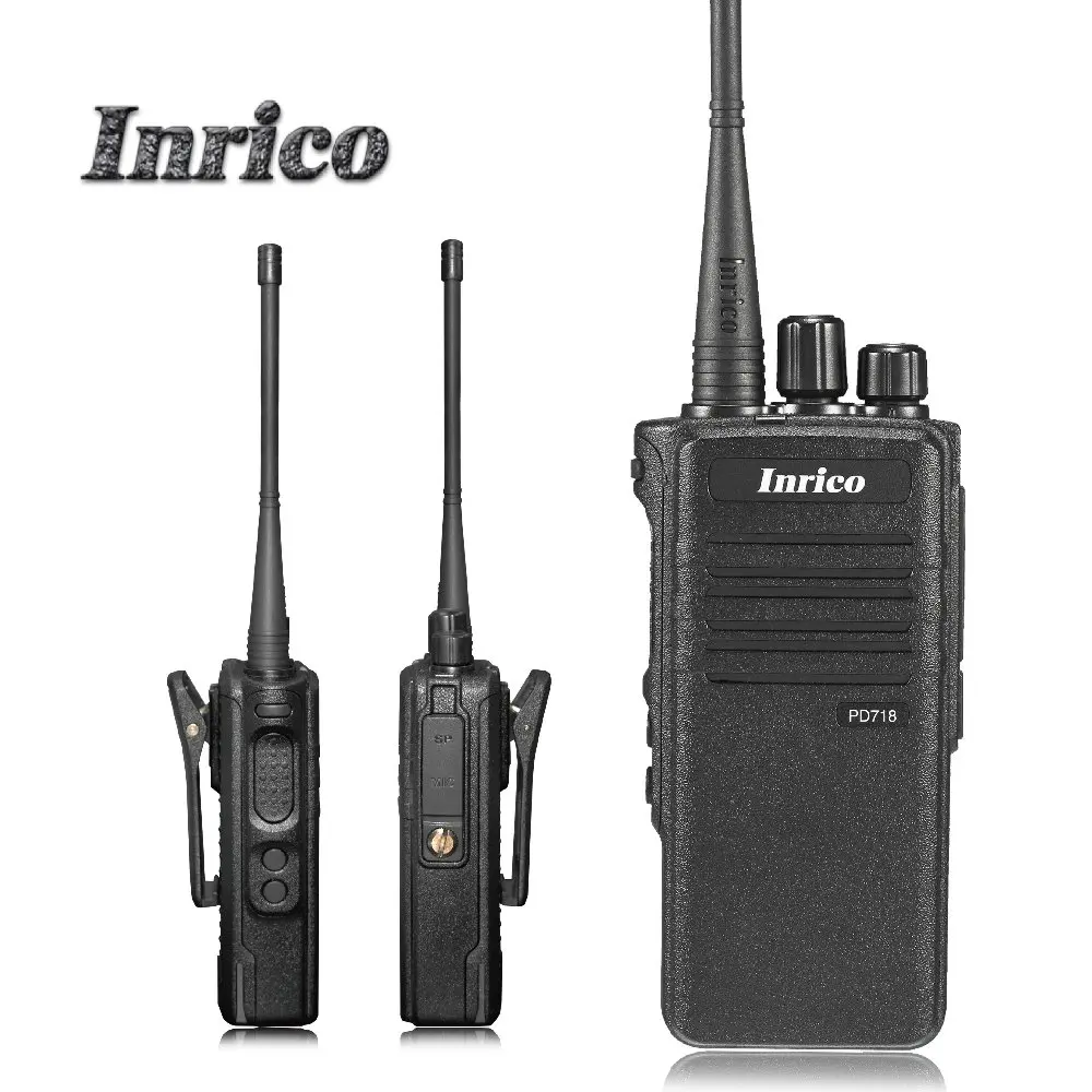 

Emergency alarm wireless intercom system portable radio INRICO PD718, Black