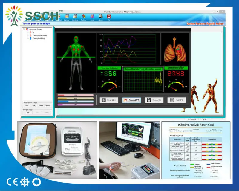 3nd Quantum Resonancia corporal Analizador de salud analizador de salud magn/ética 45 informes analizador de salud port/átil