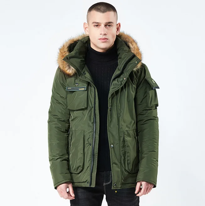 

oem man winter padded jacker parka thermal coat windbreaker