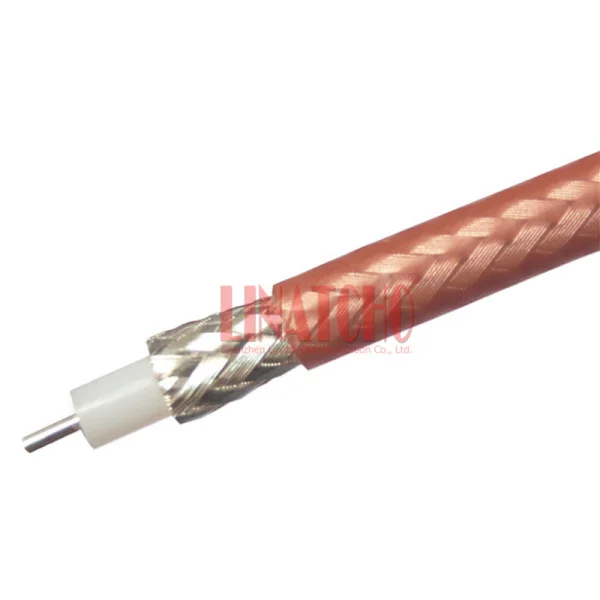 Red 50 Ohm Teflon High Voltage Coaxial Cable Rg303 - Buy Coaxial Cable ...
