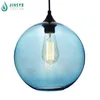 kitchen/indoor globe pendant light blue hanging glass ball light