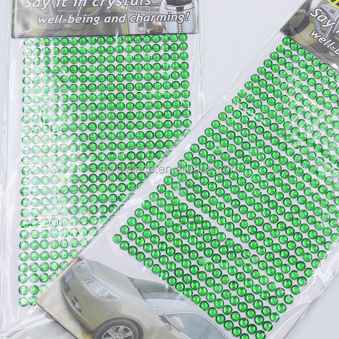 DIY self adhesive 5mm resin crystal rhinestone sticker for kids DIY