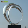Hot sales outdoor stainless steel ring sculpture for garden