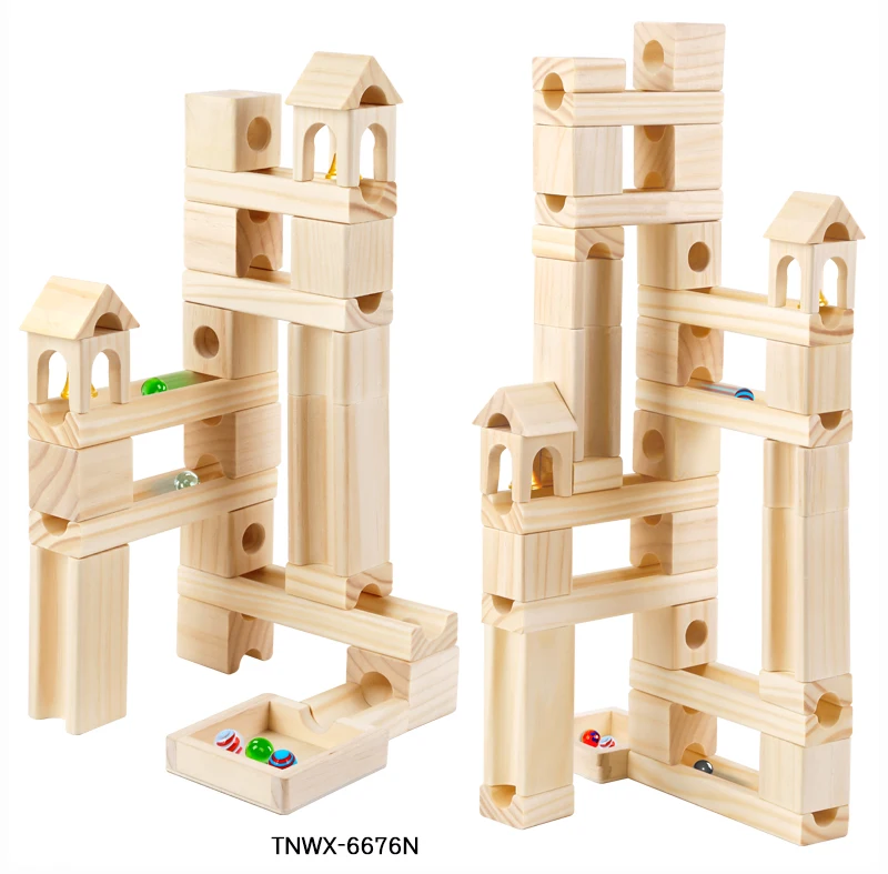 wooden marble drop toy