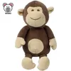 CE & EN71 Standard Brown Monkey Plush Toy For Kids Custom LOGO New Born Stuffed Animal Super Soft Plush Monkey Baby Blanket Toy