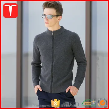 wool zipper sweater mens