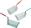 Stainless steel kitchenware food grade non-stick taco shell mini french thickness steel mesh and frame fry basket