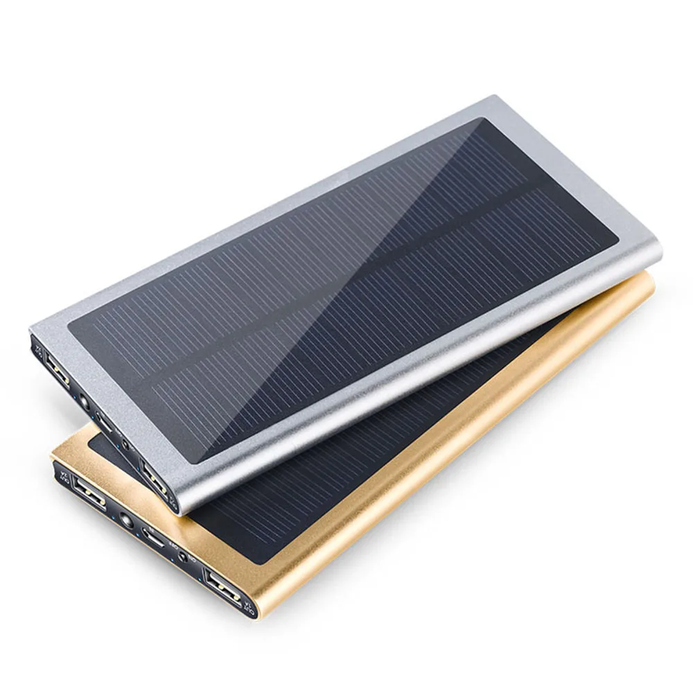 ultra thin waterproof solar power bank 20000mah