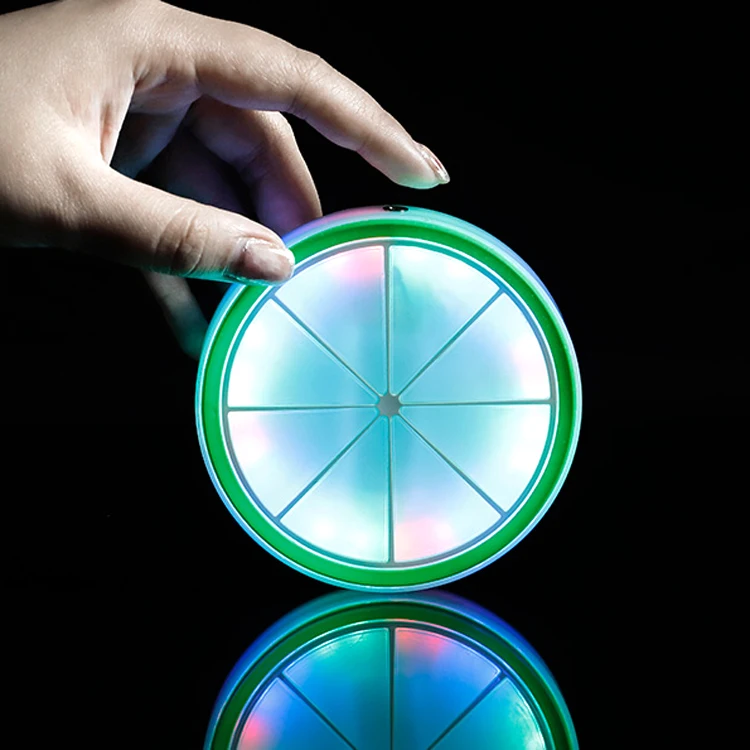 

DHL Free Shipping Flash Luminous Bottle Cup Mat Coaster for led party, Customized